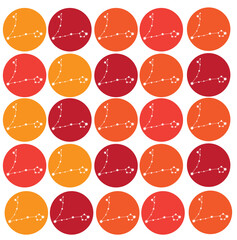 drawing of zodiac symbols vector illustration	