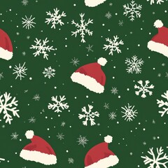 Holiday repetitive tile patterns for wrapping paper for Gift box