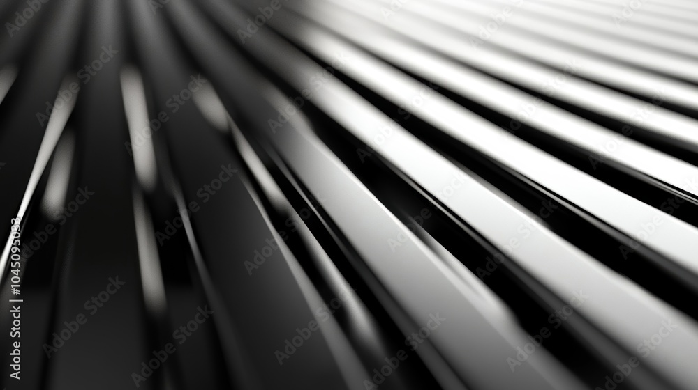 Poster the sleek black metallic surface features a series of smooth, reflective lines, creating a modern an
