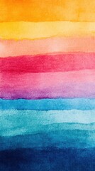 Colorful strokes of watercolor flow in vibrant hues, creating a stunning gradient that captivates with its artistic depth and beauty