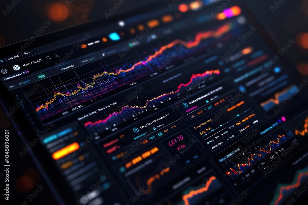 Aufkleber analyzing financial trends a deep dive into interactive data visualization for better insights