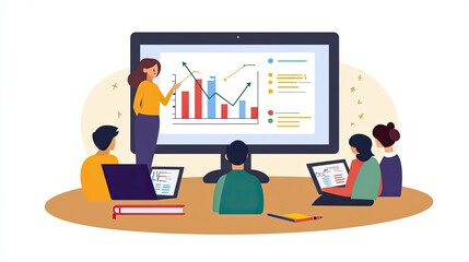 Naklejka premium Knowledge is the Best Valentine: A Classroom Full of Love for Learning 