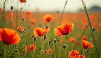 Fototapeta premium Blooming beauty in a field of dreams