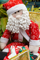 Santa Claus at vertical composition