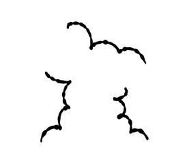 手書きのびっくり線の素材　ベクター

