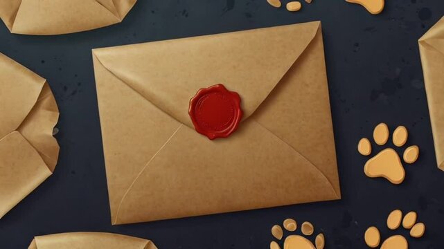 envelope with wax seal