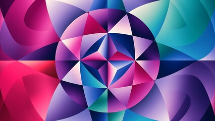 Obraz premium Abstract color gradient geometric shape circle background.