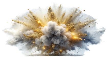 Explosion metallic silver glitter sparkle. Silver Glitter powder spark blink celebrate, blur foil explode in air, fly white glitters particle. Black background isolated, selective focus Blur bokeh