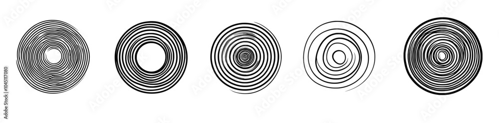 Poster an illustration of a handdrawn grunge circle highlighted with charcoal pen ovals. they surround a ro