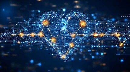 Digital Heart Connectivity with Bright Sparks and Lights