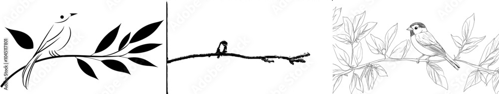 Poster an outline design of a bird in one continuous line.