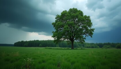 Fototapeta premium Tranquil solitude in natures embrace