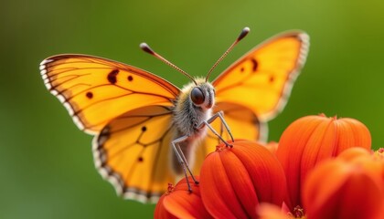 Obraz premium Butterflys delicate dance with natures vibrant bloom