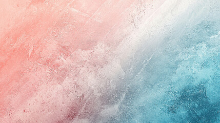 Fototapeta premium Abstract Gradient Texture: A captivating blend of coral, white, and blue hues creates a dynamic and textured background, perfect for adding a touch of modern art to your designs. 