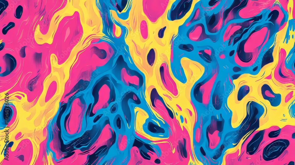 Poster abstract background forming swirling colorful pattern