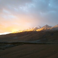 Naklejka premium Scenery of Ladakh region in North India
