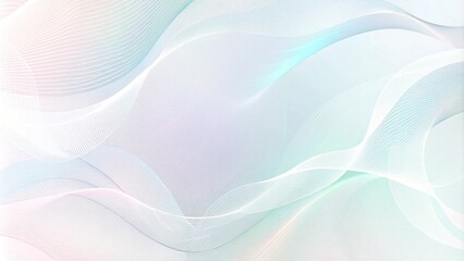 Teal, blue, magenta draped net, wavy curves. Abstract watermark for cheque, ticket, banner, website, voucher. Line art pattern, guilloche design. White background. Elegant pleated background design