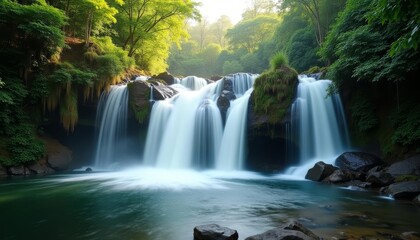  Natures Power  A Majestic Waterfall in the Wilderness
