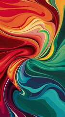 Vector fluid abstract full color background