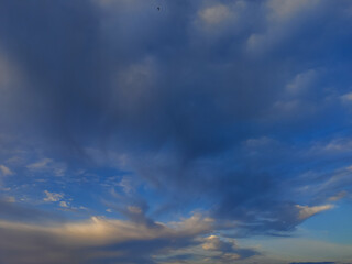 natural scenery of the evening sky