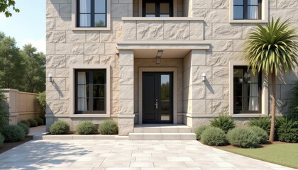  Elegant Stone Residence with Modern Appeal