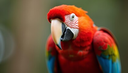 Obraz premium Vibrant Macaw a tropical delight