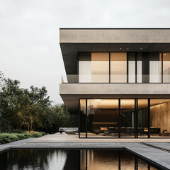 Beautiful Modern Luxury Mansion, Contemporary Architectural Design with Expansive Outdoor Space and High-End Features