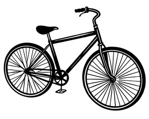 Bicycle silhouette vector art