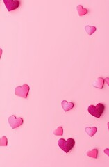 Valentine's Day Background With Hearts.