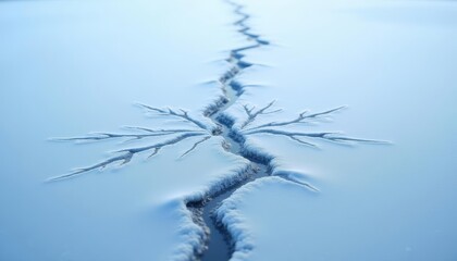 Winters icy embrace  A frozen landscape