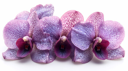 Obraz premium Vandas Orchids flowers Isolated on white background.