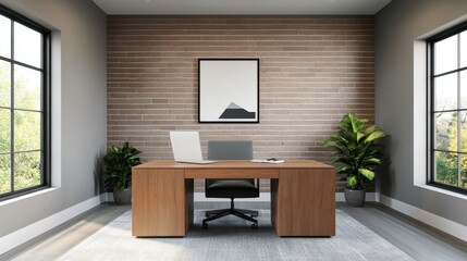 Modern Industrial Loft Office Space with Natural Light