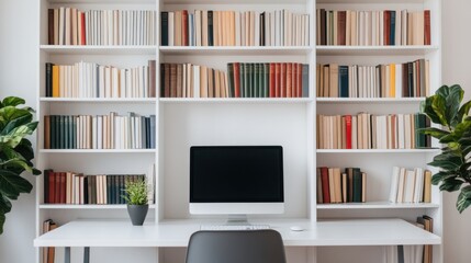 Modern Office Setup with Ergonomic Chair and Desk
