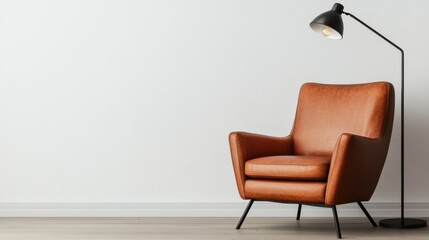 Industrial Style Floor Lamp with Exposed Bulb