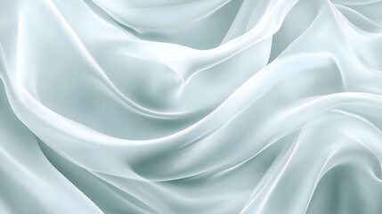 Obraz premium A cool, minimalist background with negative space, showing only a single wave-like shape in light blue, floating in the center of the canvas