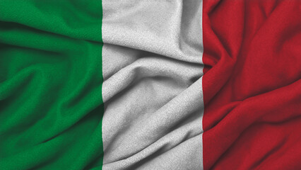 
Italy national flag on wavy background