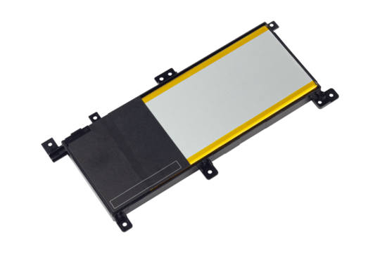 laptop battery isolated from the background