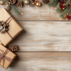 christmas decoration on table