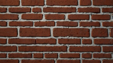 Fototapeta premium red brick wall pattern texture close-up background. generative ai
