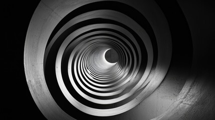 Obraz premium Abstract View Inside a Gun Tube