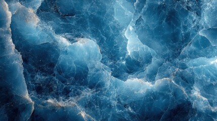 Blue marble with a lot of cracks and cracks