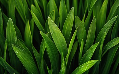 Obraz premium Grass Texture: Fresh, bright green grass with evenly cut blades for a lively, outdoor setting.