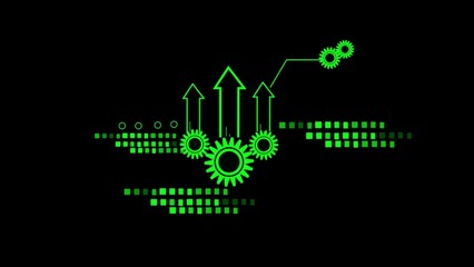 Abstract blue tone city town connected dots isolated  on bright black background. Technology concept design