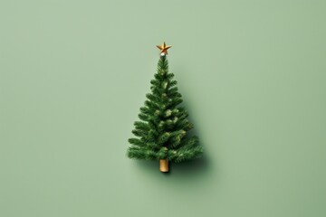 A mini christmas tree plant green pine.