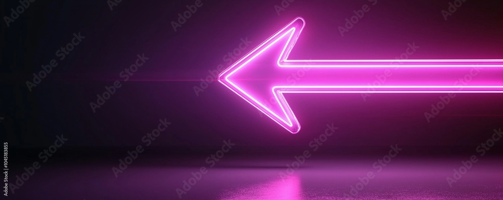 Poster vibrant neon arrows with bold strokes - modern isolated shapes with sharp edges for dynamic graphics
