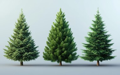 Obraz premium 3d vector Christmas Tree 