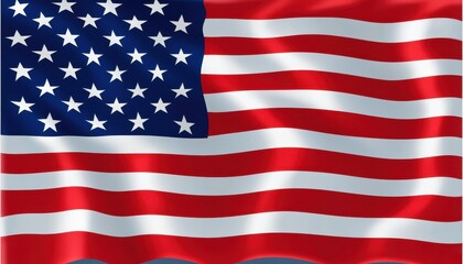 A waving American flag symbolizes unity and patriotism in various settings
