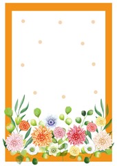 Obraz premium フラワーフレーム