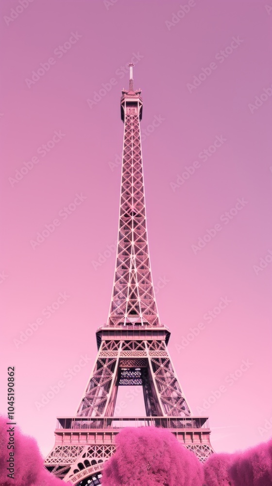 Poster high contrast eiffel tower tower architecture building.