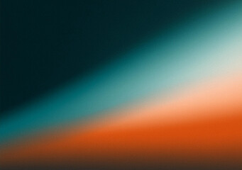 Obraz premium Grainy banner background orange white teal black color gradient abstract poster header cover backdrop design